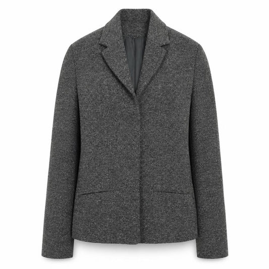 Front view of Principles women’s grey jacket blazer, size UK 8, button
