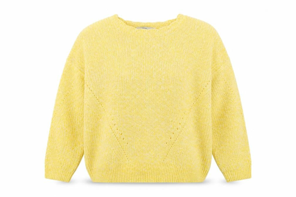 George Womens Yellow Scoop Neck  Acrylic Pullover Jumper Size L