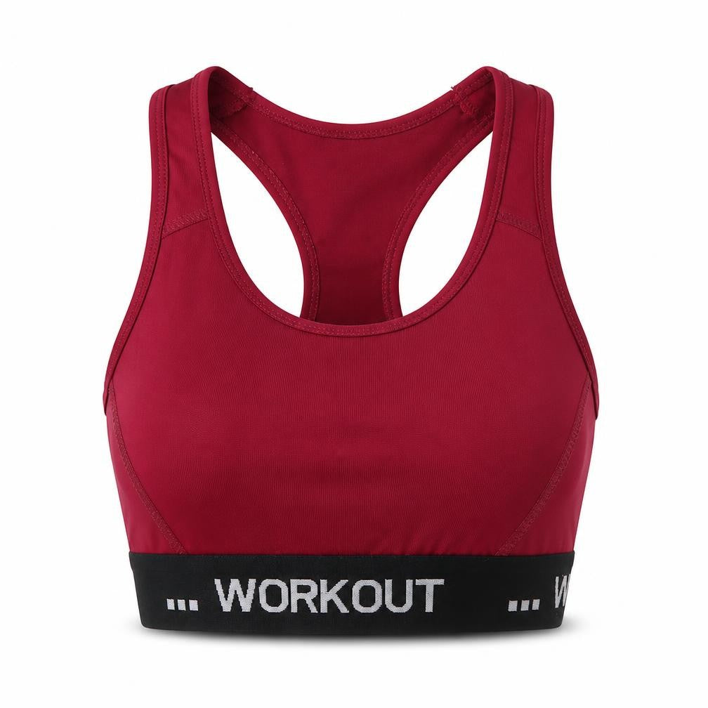 Front view of CLP Active women’s purple polyester cropped tank, size XS, round neck
