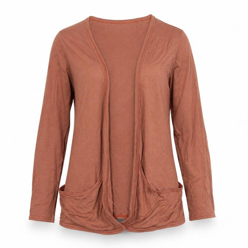 Chemistry Womens Brown Collared  Viscose Cardigan Jumper Size M
