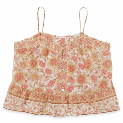Cotton On Womens Multicoloured Floral 100% Cotton Basic T-Shirt Size 6 Square Neck