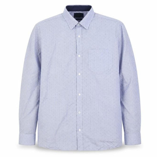 F&F Mens Blue  Cotton  Button-Up Size 42 Collared