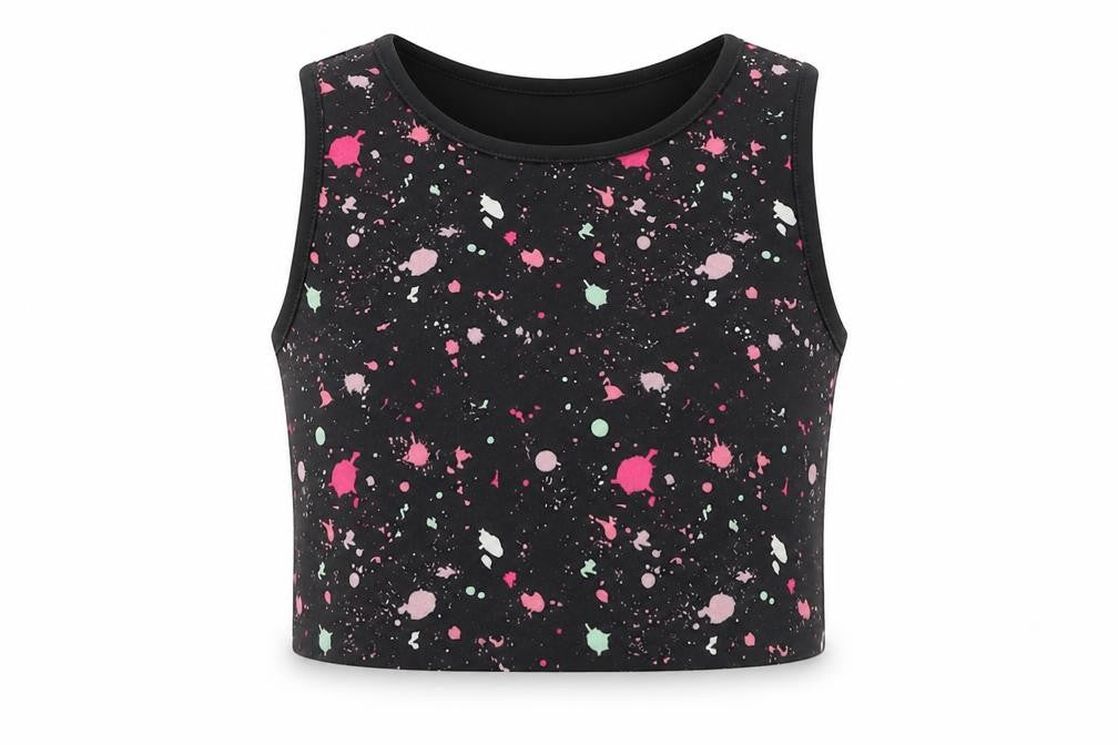 F&F Girls Multicoloured  Polyester Camisole Tank Size 5-6 Years Round Neck