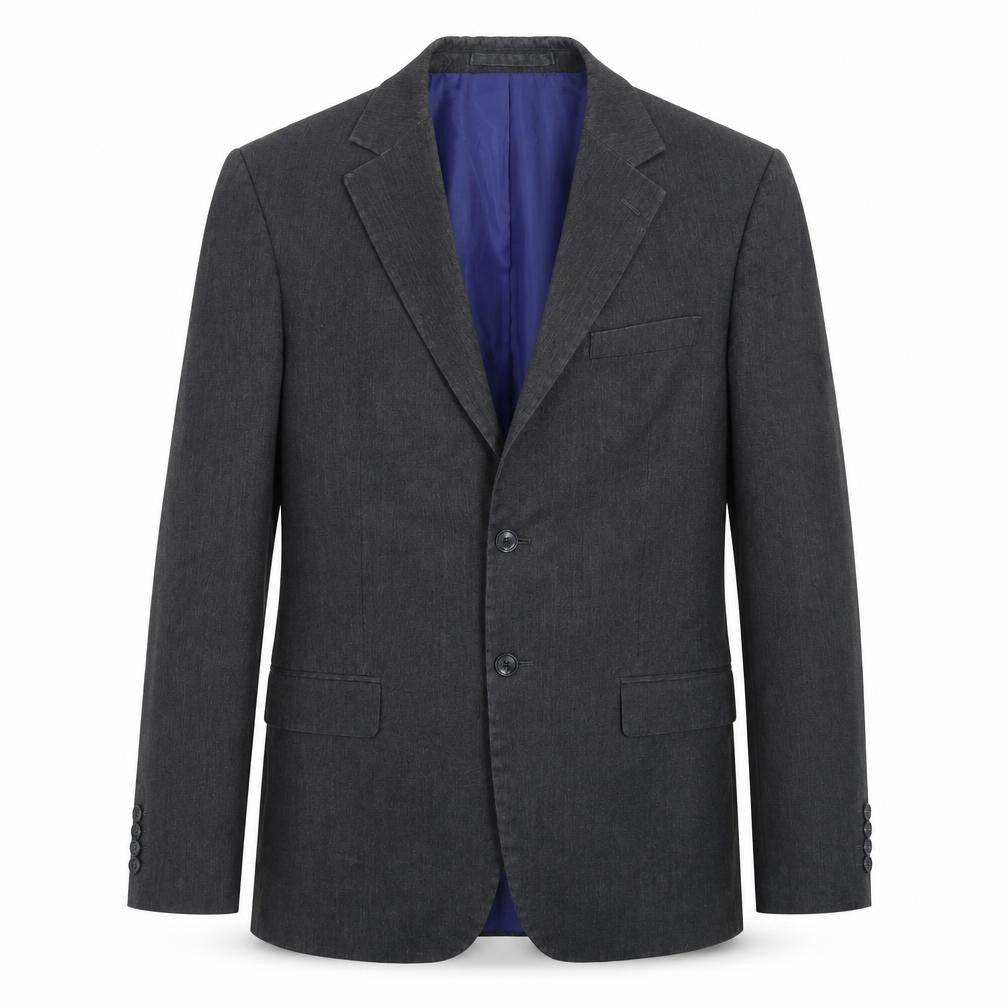 Front view of Marks & Spencer men’s grey polyester jacket suit jacket, size 40