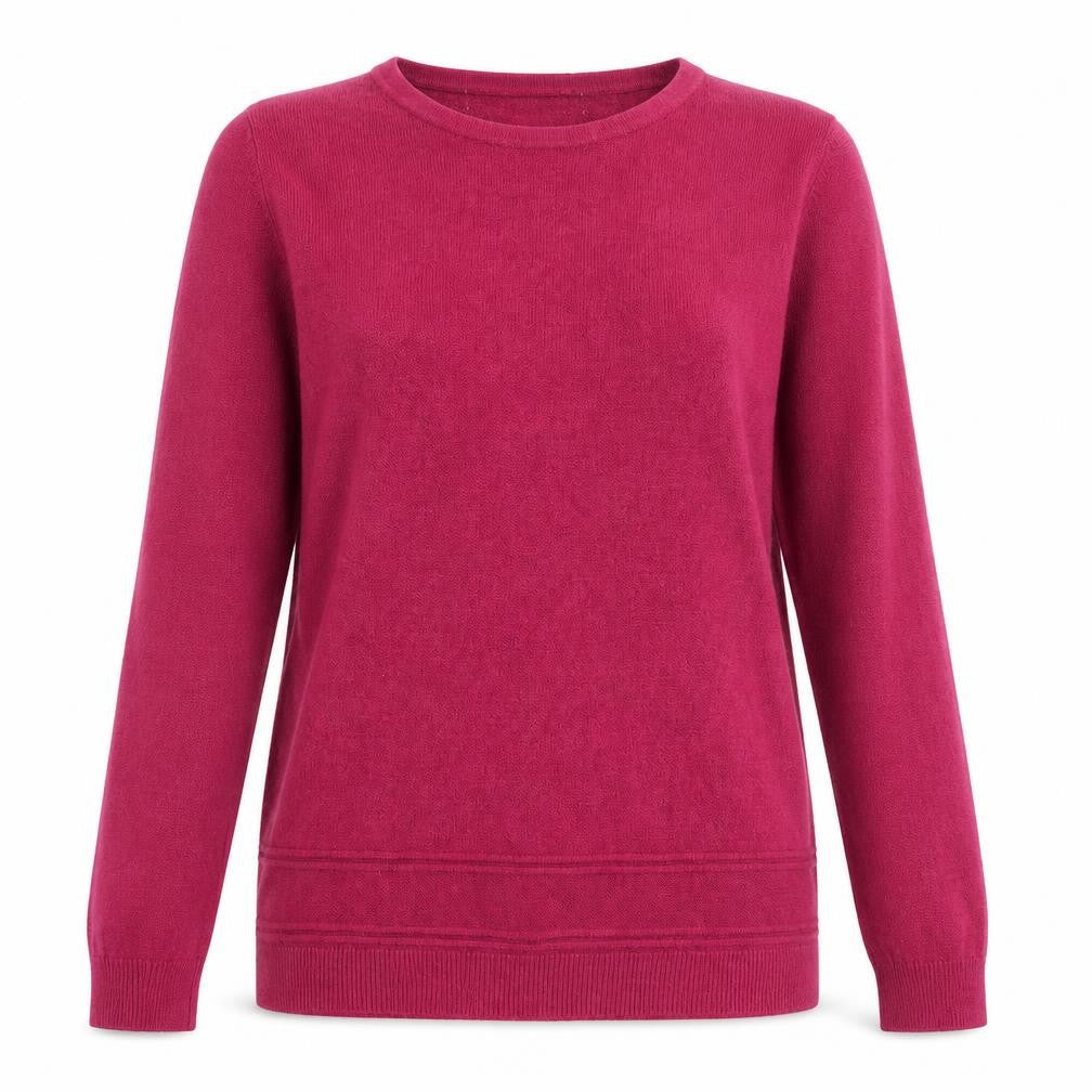 Preworn Womens Purple Crew Neck  Acrylic Pullover Jumper Size S