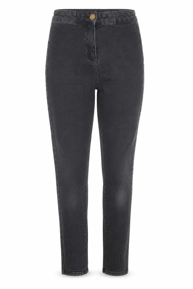 Matalan Womens Black  Cotton Skinny Jeans Size 8 L28 in Regular Button