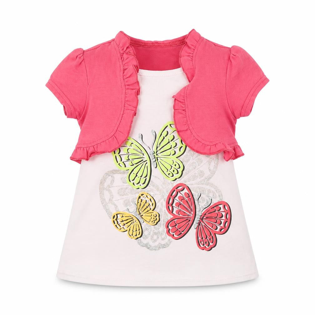 2B Real Girls Pink  Cotton Pullover T-Shirt Size 2 Years Round Neck Pullover