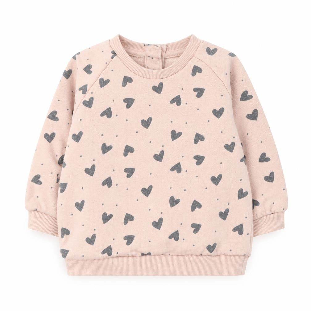 Matalan Baby Pink  Cotton Pullover Jumper Size 3-6 Months  Button