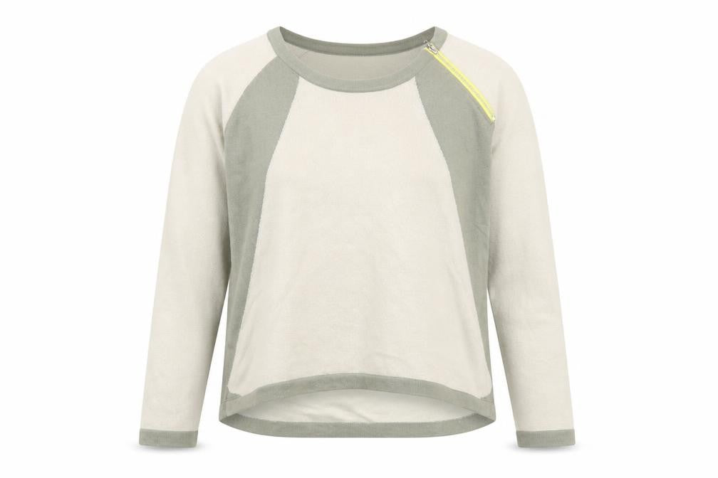 Fransa Womens Beige Round Neck  Acrylic Pullover Jumper Size L