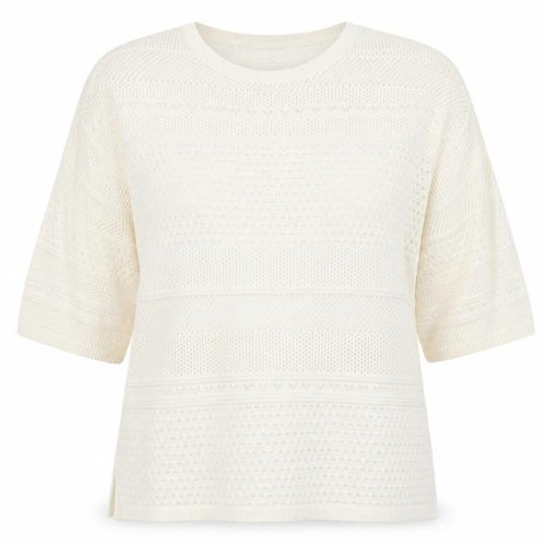 F&F Womens Ivory Crew Neck  Acrylic Pullover Jumper Size 18