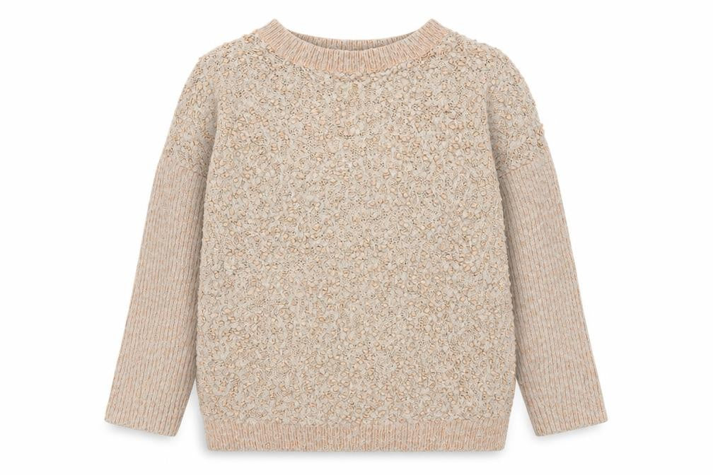 Front view of Peacocks women’s pink round neck polyester jumper, size M