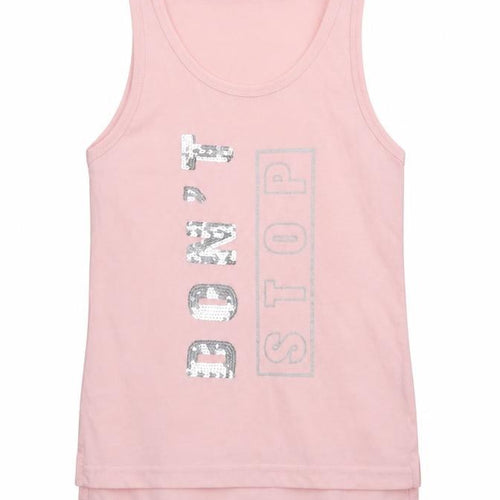 Active Girls Pink  Polyester Camisole Tank Size 9-10 Years Scoop Neck