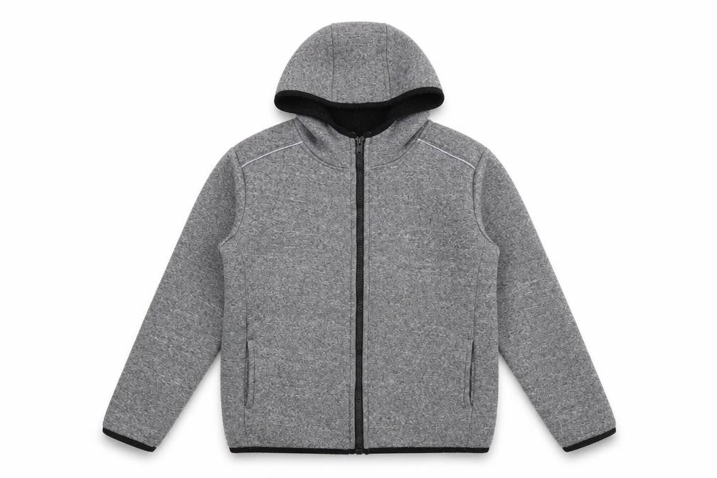 Dunnes Stores Boys Grey  Polyacrylate Fibre Full Zip Hoodie Size 9-10 Years  Zip