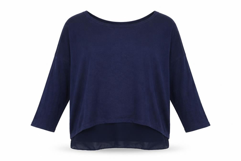 Izabel London Womens Blue Boat Neck  Viscose Pullover Jumper Size 8