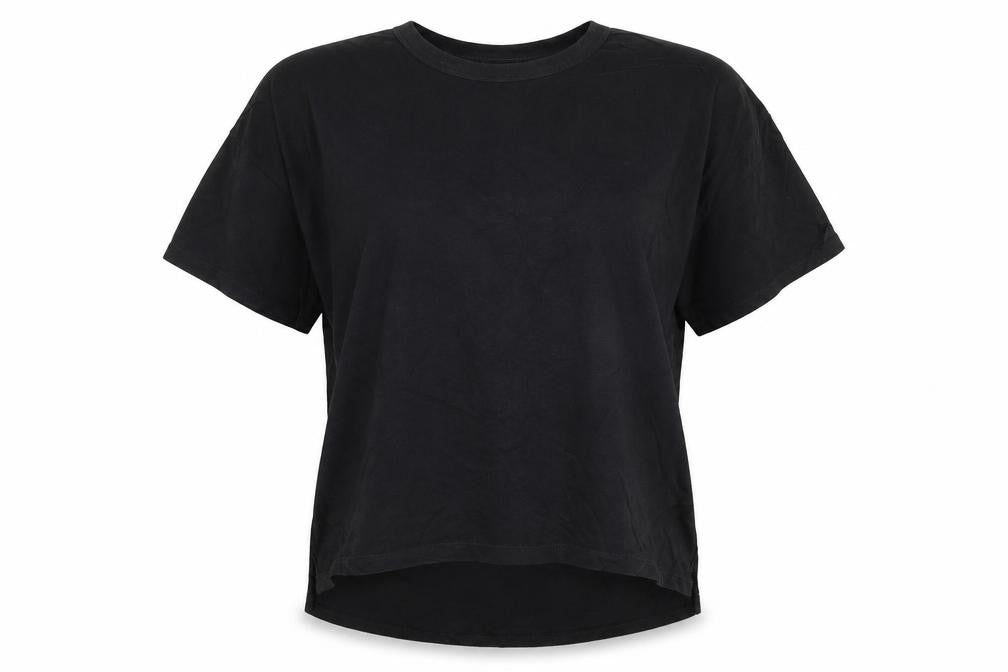 Zara Womens Black  Polyester Jersey T-Shirt Size S Round Neck
