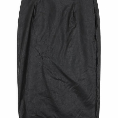 Cherry Koko Womens Black  Polyester Straight & Pencil Skirt Size M   Zip