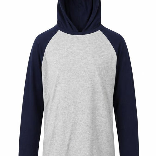 Marks and Spencer Boys Grey  Cotton Pullover Hoodie Size 10-11 Years