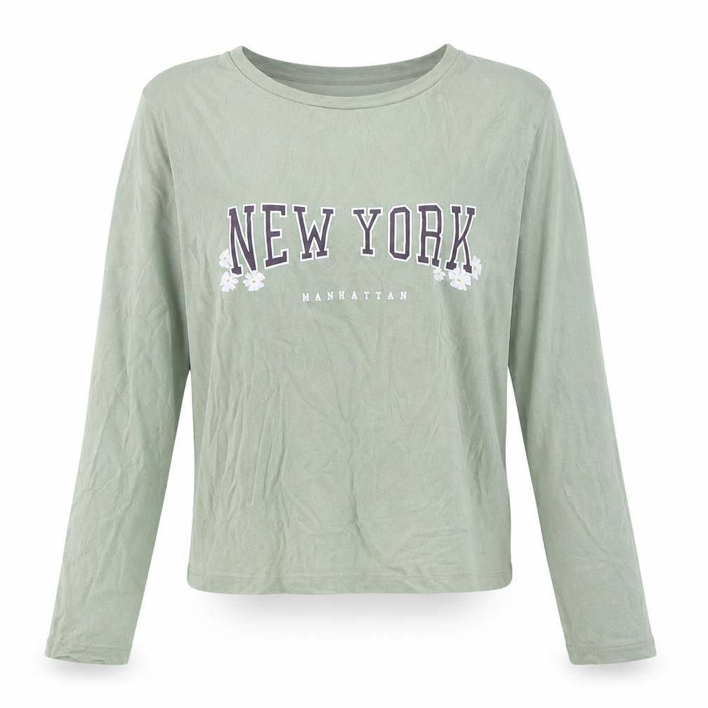 915 Generation Girls Green  Cotton Basic T-Shirt Size M Round Neck