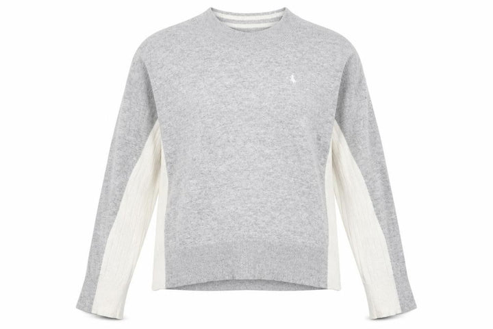 Jack Wills Womens Grey Round Neck  Viscose Pullover Jumper Size 10
