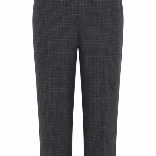 EWM Womens Grey Plaid Polyester Trousers  Size 12 L25 in Regular