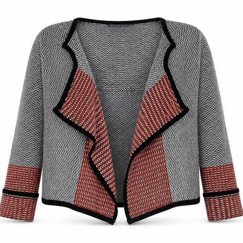 Marks and Spencer Womens Multicoloured V-Neck  Acrylic Cardigan Jumper Size 14