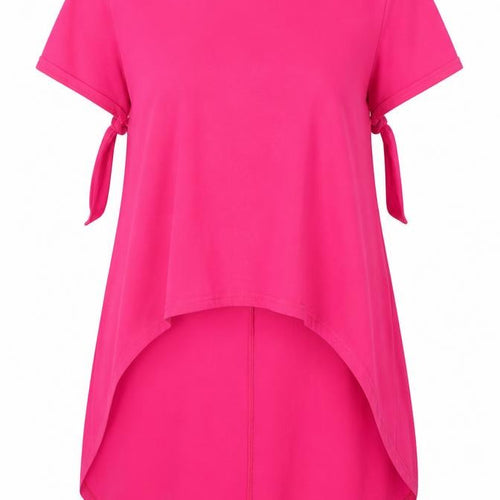 jenerique Womens Pink  Polyester Tunic T-Shirt Size 8 Crew Neck