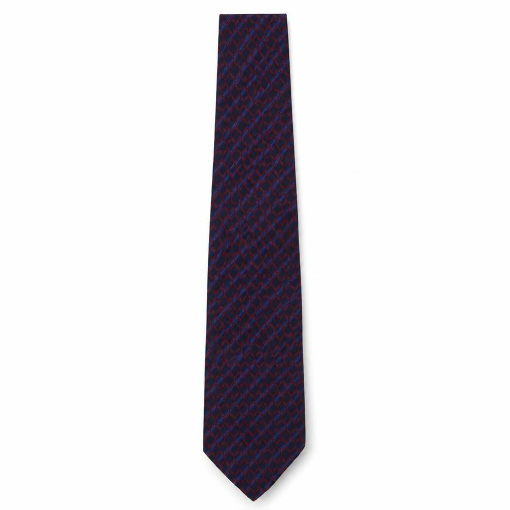 Savoy Taylors Guild Mens Multicoloured Geometric Silk Pointed Tie One Size