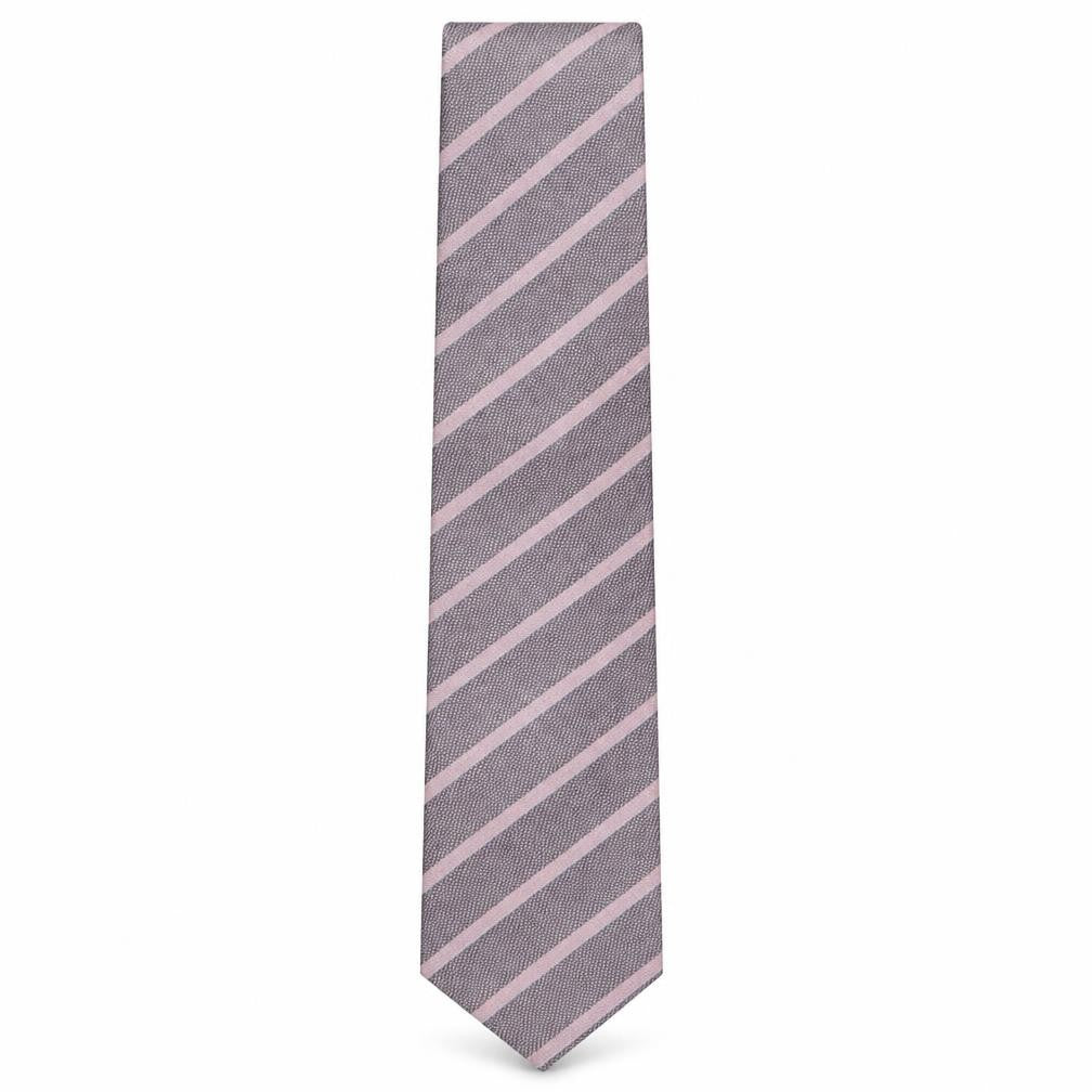 Collezione Mens Multicoloured Striped Silk Pointed Tie One Size