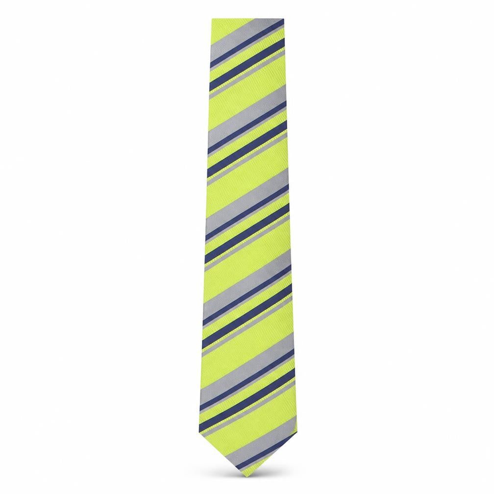 Front view of Van Laack men’s multicoloured striped silk pointed tie one size