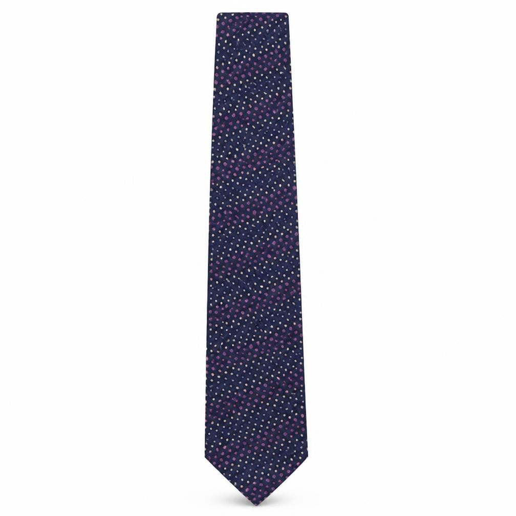 Marks and Spencer Mens Multicoloured Polka Dot Silk Pointed Tie One Size