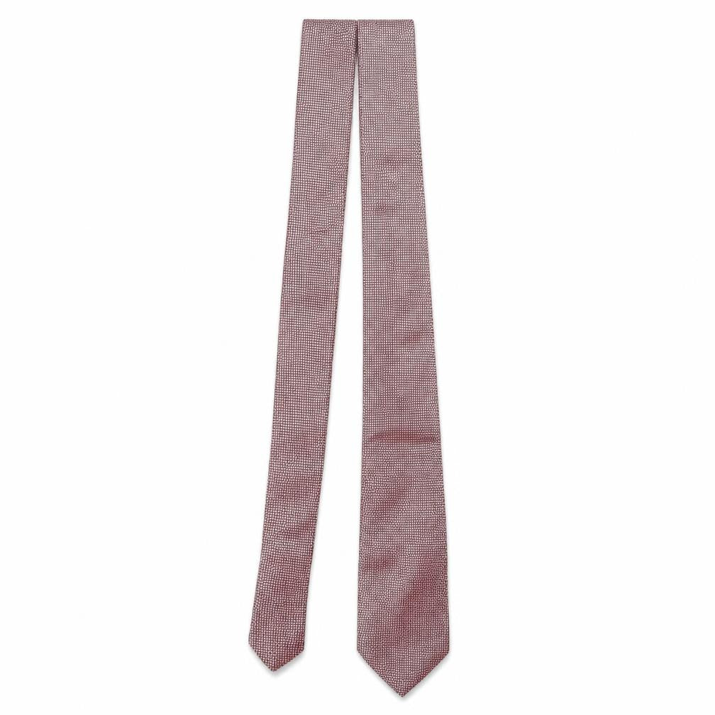 Front view of Michaelis men’s multicoloured plaids & checks silk pointed tie one size