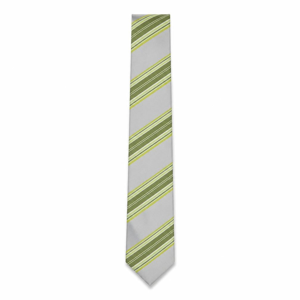 Front view of Michelsons men’s multicoloured striped silk pointed tie one size