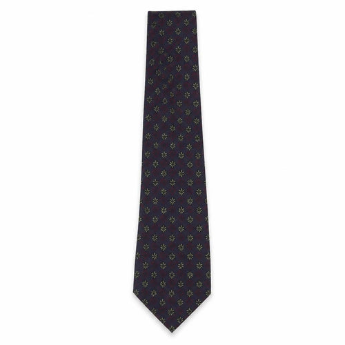 Savoy Taylors Guild Mens Multicoloured Geometric Silk Pointed Tie One Size