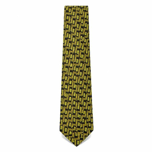 Emilio Lanzetti Mens Multicoloured Geometric Silk Pointed Tie One Size