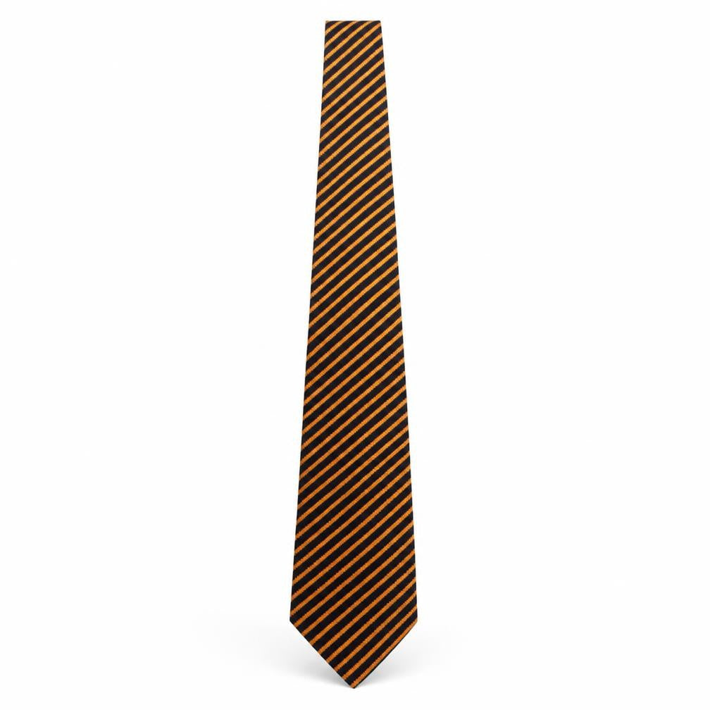 Front view of Principles men’s multicoloured striped silk pointed tie one size