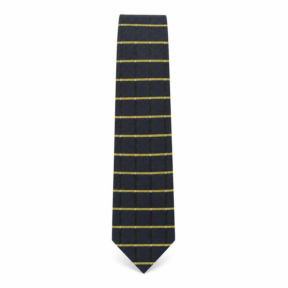Front view of Marks & Spencer men’s multicoloured striped silk pointed tie one size
