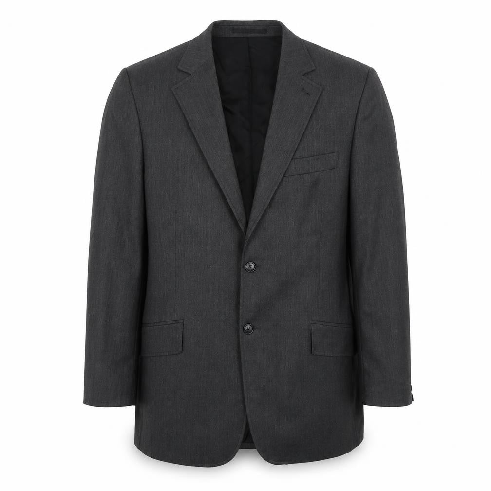 Front view of Next men’s grey wool jacket suit jacket, size 42