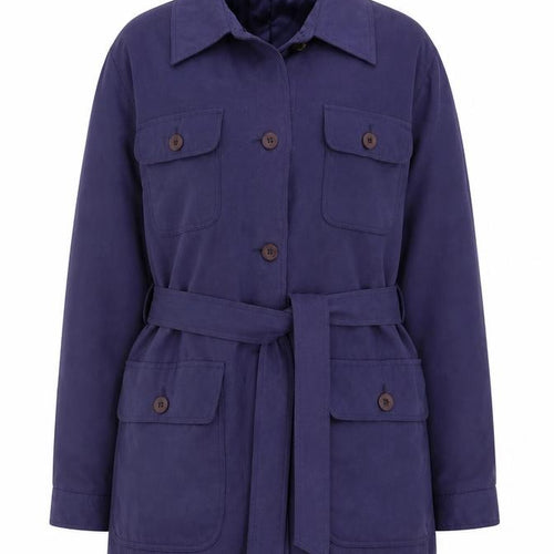 Marks and Spencer Womens Blue   Pea Coat Coat Size 10  Button