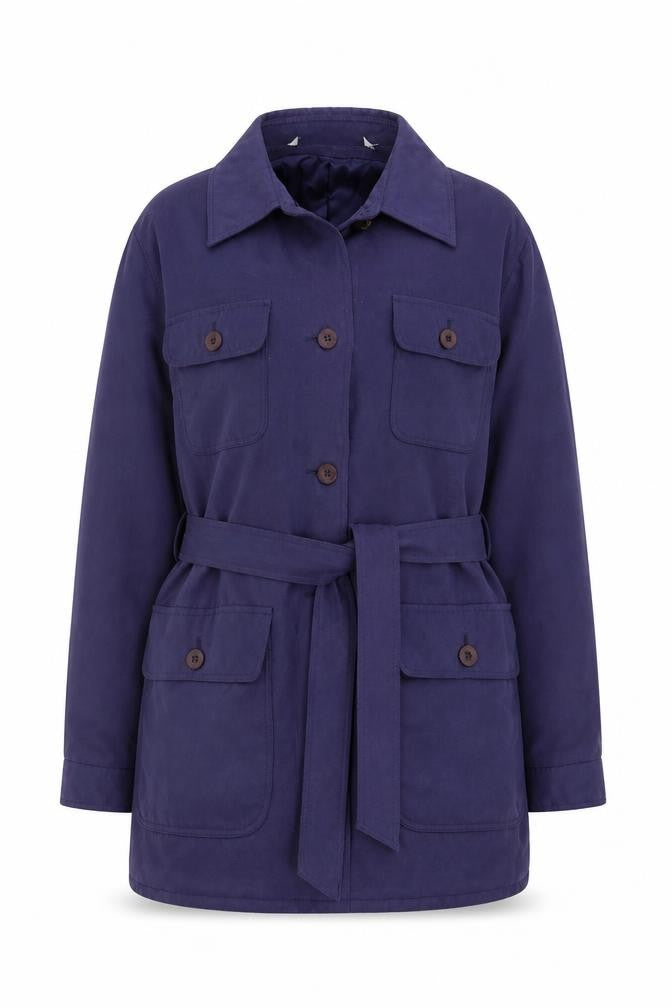 Marks and Spencer Womens Blue   Pea Coat Coat Size 10  Button