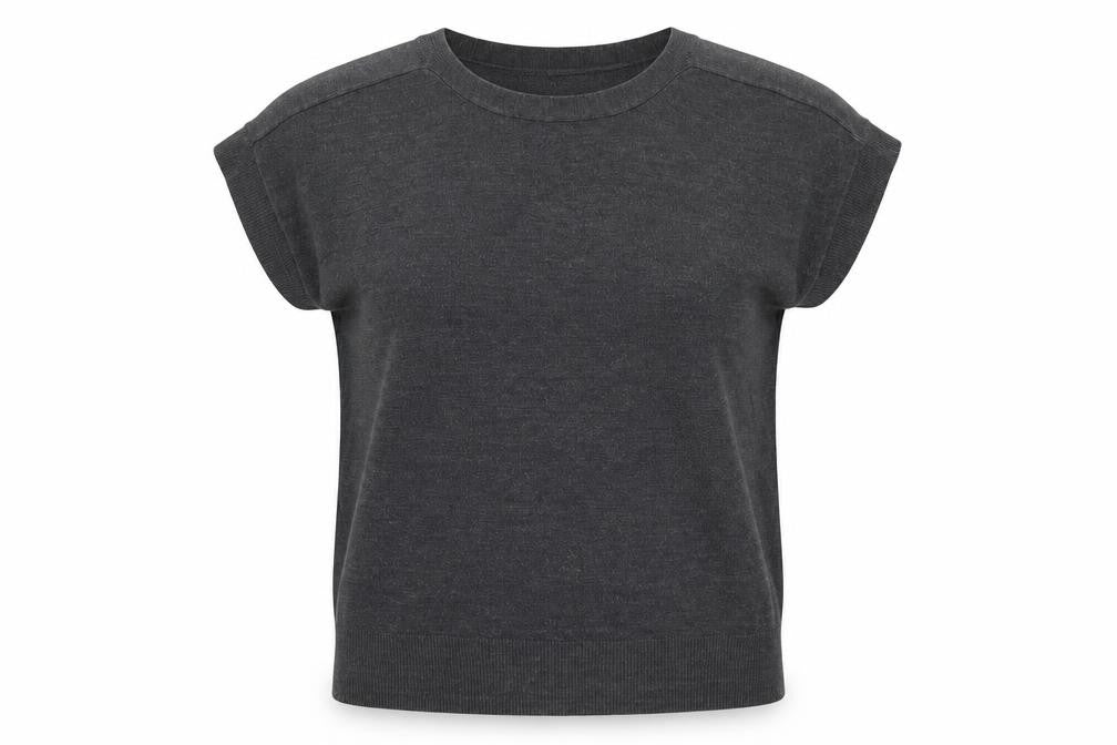 Marks and Spencer Womens Grey Boat Neck  Acrylic Pullover Jumper Size 8