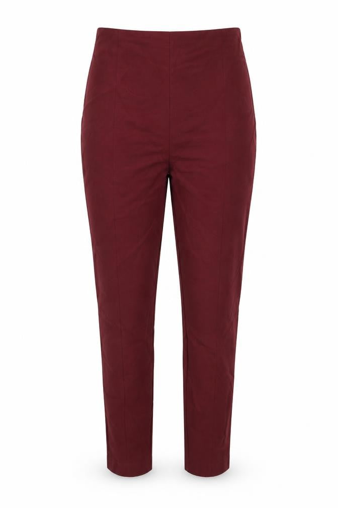 ASOS Womens Red  Polyester Trousers  Size 10 L26 in Slim Zip