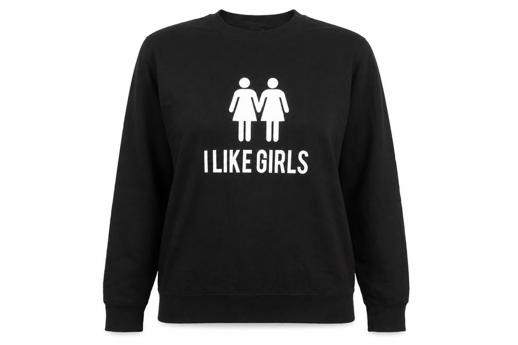 AWD Womens Black  Cotton Pullover Sweatshirt Size M   - Like Girls