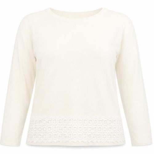 Dorothy Perkins Womens Ivory Round Neck  Viscose Pullover Jumper Size 18
