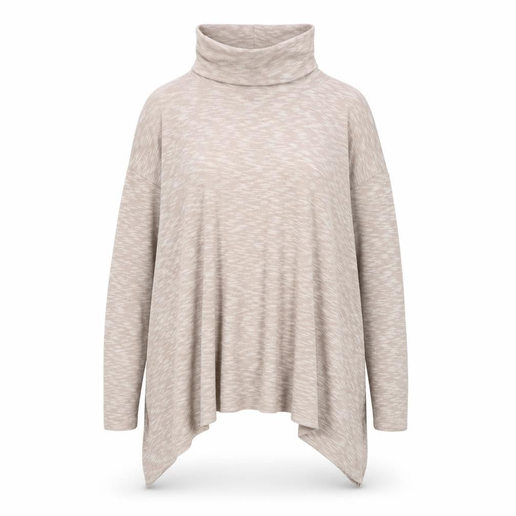 New Look Womens Beige Roll Neck  Polyester Pullover Jumper Size 12