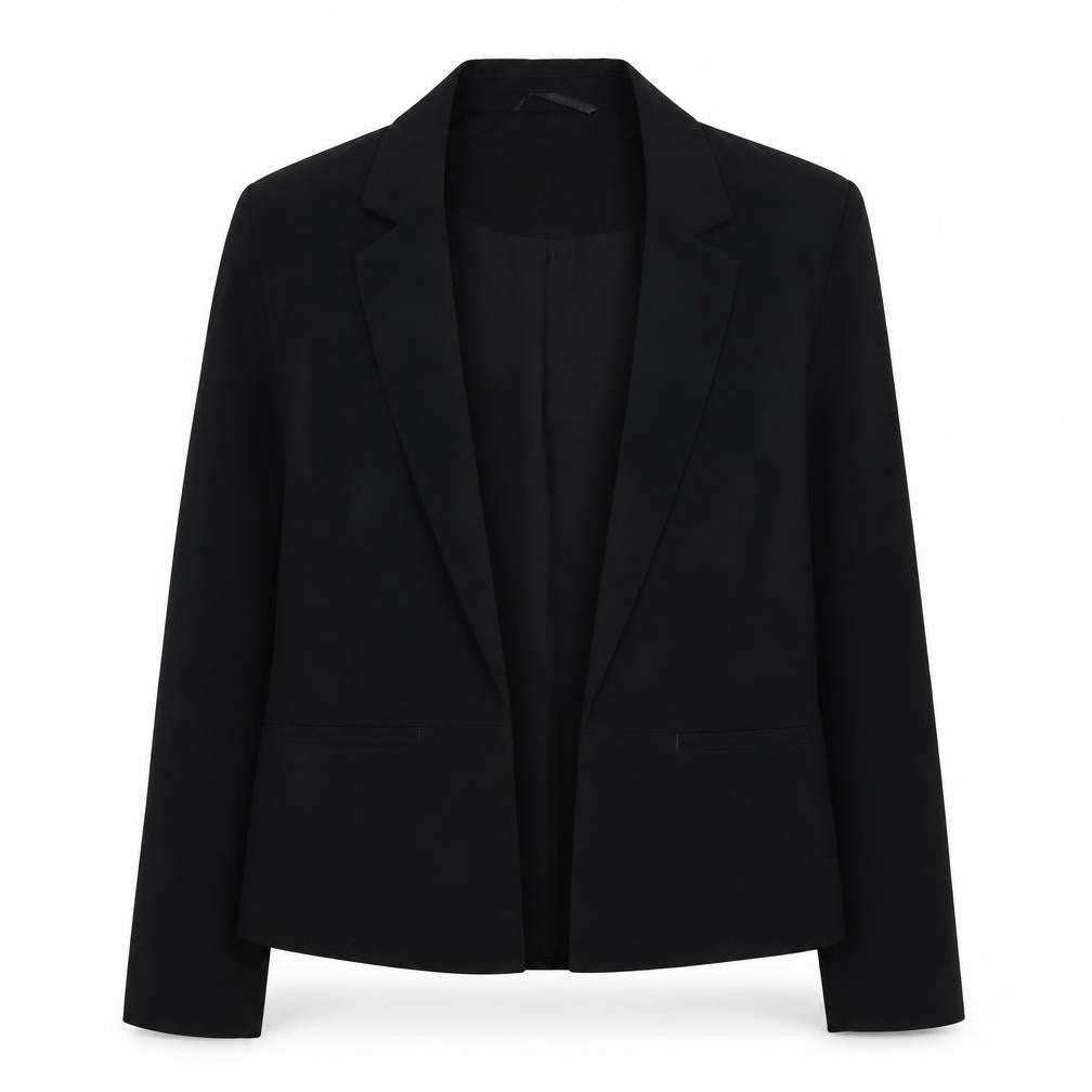 Front view of Next women’s black jacket, size UK 10