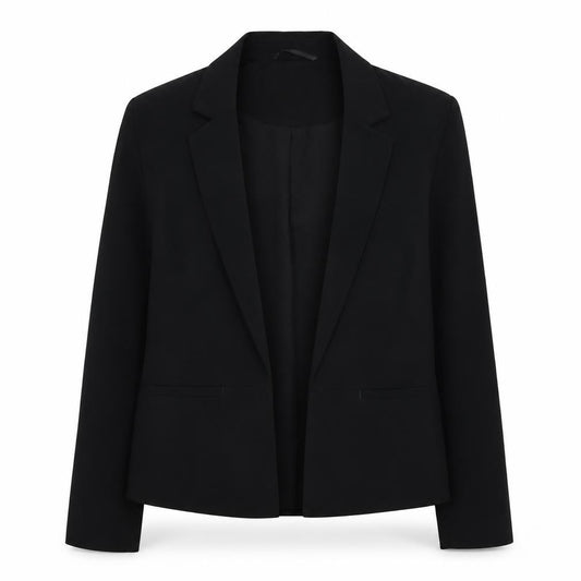 Front view of Next women’s black jacket, size UK 10