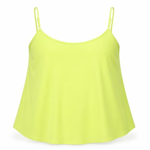 Dorothy Perkins Womens Yellow  Polyester Camisole Blouse Size 16 Round Neck