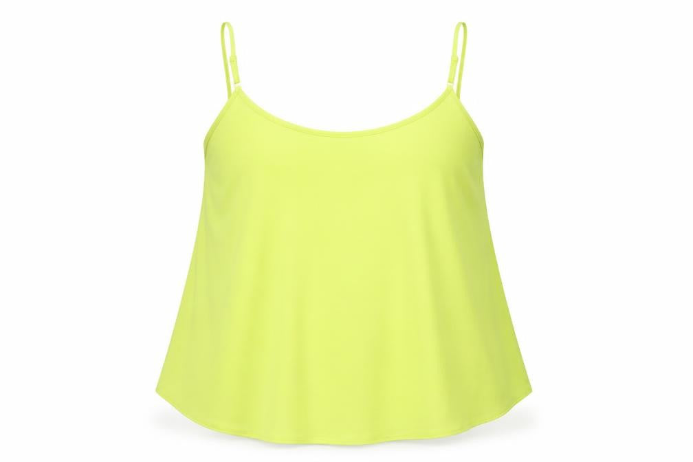 Dorothy Perkins Womens Yellow  Polyester Camisole Blouse Size 16 Round Neck
