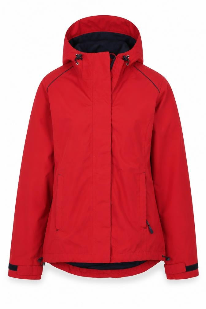 Front view of George women’s red jacket, size UK 8, zip