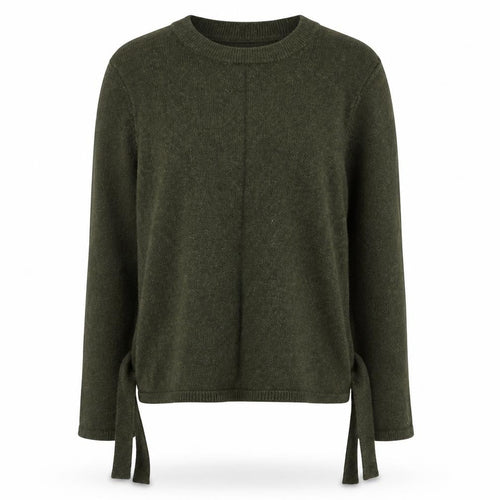 love knitwear Womens Green Round Neck  Viscose Pullover Jumper Size 14
